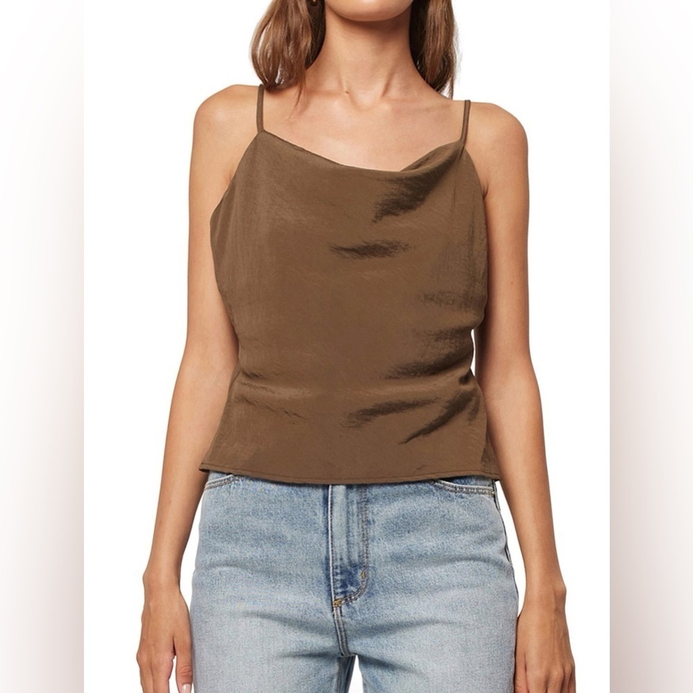 ROLLA'S New with tags COWL NECK CAMI Nutmeg Size Small